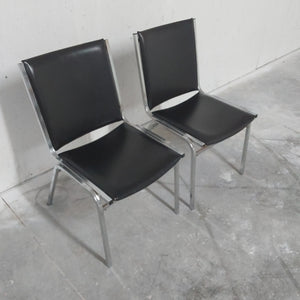 Metal Office Style Chairs (set of 2)
