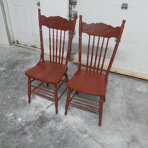 Antique Wooden Chairs (set of 2)