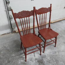 Load image into Gallery viewer, Antique Wooden Chairs (set of 2)
